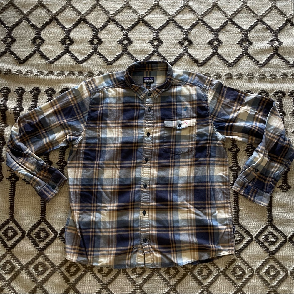 Patagonia Organic Cotton Casual Plaid Button Down Shirt
